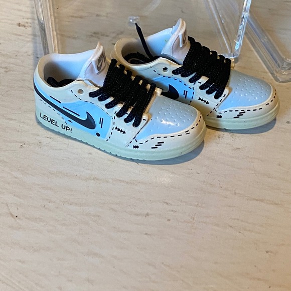 Labubu Nike Air Jordan 1 Low Level Up! Keychain Shoe Accessory Mini - Picture 1 of 1